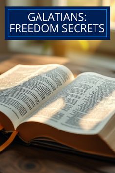 This pin explores Galatians 5, emphasizing freedom in Christ and living by the Spirit. It encourages viewers to discover how to bear good fruit in their lives through faith. The pin features 3 images from the article alt texts.