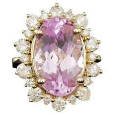 11.30 Carats Natural Kunzite and Diamond 14K Solid Yellow Gold Ring Total Natural Oval Cut Kunzite Weights: 9.90 Carats Kunzite Measures: 17.00 x 10.00 mm Natural Round Diamonds Weight: 1.40 Carats (color G-H / Clarity SI1-SI2) Ring size: 7 (free re-sizing available) Ring total weight: 8.4 grams Disclaimer: all weights, measurements and colors are approximate and may vary slightly from the listed dimensions or as seen in the image. All pictures are magnified to show the smallest of details. Plea Flowers Wallpapers, Etsy Gold Ring, Diamond Cocktail Rings, Beautiful Flowers Wallpapers, Oval Ring, 14k White Gold Ring, Natural Blue Sapphire, The Jewel, Pretty Rings