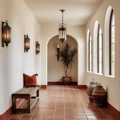 Bohemian Spanish Home, Spanish Interior Decor, Unique Tile Floor, Mission Style Homes, Spanish Interior