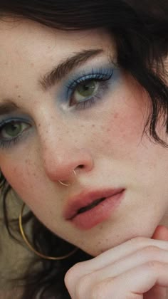 Jewel Tone Makeup Looks, Rainy Makeup, Queer Make Up, Alt Eye Makeup, Hipster Makeup, Whimsigoth Makeup, Celestial Makeup, Extraordinary Makeup, Mystical Makeup