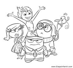 Pagine da colorare per bambini, Disegni da colorare, Disegni da colorare con animali . #Inside_Out_Coloring_Pages #Disney_Coloring_Sheets #Disney_Drawings_Sketches #Coloring_Contest Modele Zentangle, Inside Out Characters, Coloring Contest, Mindy Kaling, Disney Colors