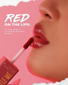 RED ON THE LIPS 💋

Kalau kamu suka warna merah, berarti kamu orang yang bold, optimis, dan full of energy 🔥 swipe left dan intip rekomendasi warna lippies RED dari Dazzlina.

Are you a RED girlies? Full Of, Full Of Energy, Beauty Shoot, Lip Cream, Permanent Makeup, Makeup Cosmetics, Web Design, Typography