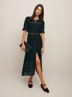 Petites Woodson Dress Extra Dresses, Petite Wedding Guest Dresses, High Holidays, Style Capsule, Time Clothes, Dramatic Classic, Buy Dresses, Reformation Dress, Swimwear Dress