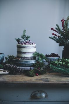 Soft gingerbread cake with cream cheese frosting and sugared cranberries Scandinavian Party, Clementine Cake, Party Table Ideas, Call Me Cupcake, Blue Icing, The Best Chocolate Chip Cookies, Christmas Party Table, Sugared Cranberries, Best Chocolate Chip Cookies