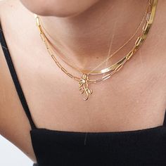 Classic Paperclip Chain Necklace - Gold Vermeil - 3 Luna Fashion, Safety Policy, Paperclip Necklace, Paperclip Chain Necklace, Figaro Chain Necklace, Necklace For Her, Stand Out In A Crowd, Cozy Knits, Paper Clip