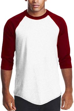 Raglan Sleeve Baseball T-shirt Baseball Shirt Style, Royal Fabric, Raglan Tshirt, Mens Raglan, Mens Top, Mens Athletic Wear, Mens Trendy Outfits, T Shirt Mockup, Men Style Tips