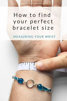 Wrist Sizes For Bracelets, Stretch Bracelet Length, Measuring Stretch Bracelets, How To Measure For Bracelet Size, Diy Permanent Bracelet, Wrist Size Chart Bracelets, How To Measure Wrist For Bracelet, How To Make A Stretch Bracelet, Adjust Necklace Length