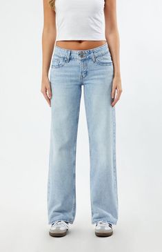 Levi's Abraided Art Superlow Loose Jeans | PacSun Light Wash Jeans Aesthetic, Levi Wide Leg Jeans, Low Rise Levis, Lightwash Jeans, Garage Jeans, Jeans Pacsun, Kids Activewear, Pacsun Jeans, Summer Jeans