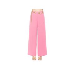 These women's ALEXIA ADMOR Cassie wide leg mid rise pants with grommet detail is a novelty must have.Click on this WOMEN'S GUIDE to find the perfect fit and more! These women's ALEXIA ADMOR Cassie wide leg mid rise pants with grommet detail is a novelty must have.Click on this WOMEN'S GUIDE to find the perfect fit and more! FEATURES Large gold grommets with luxe removable chain detail Zipper closureFIT & SIZING Fit runs small 32-in inseam 25 1/2-in leg opening Midrise sits on the high hip Fitted