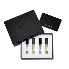 The Timeless Legacy Discovery Set Perfume Samples Packaging, Samples Packaging, 100ml Bottle, Cultural Fashion, Fashion Architecture, 40th Gifts, Perfume Samples, Aging Wood, Gift Voucher