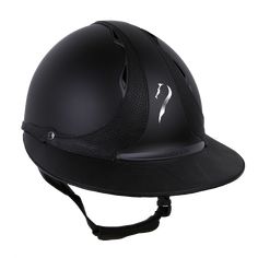 a black helmet is shown on a white background