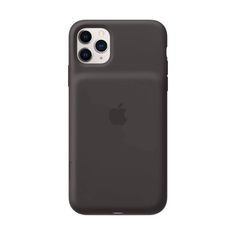 the back of an iphone 11 pro phone case in dark grey with two cameras on it