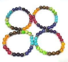 Multicolor Natural Stones Friendship Bracelets, Multicolor Natural Stones Friendship Bracelets As Gift, Elegant Beaded Bracelets For Healing With Colorful Beads, Multicolor Bohemian Crystal Bracelet As Gift, Bohemian Multicolor Crystal Bracelet As Gift, Bohemian Multicolor Crystal Bracelet Gift, Bohemian Multicolor Crystal Bracelet, Adjustable Multicolor 8mm Beaded Jewelry, Spiritual Round Beads Bracelets For Gift