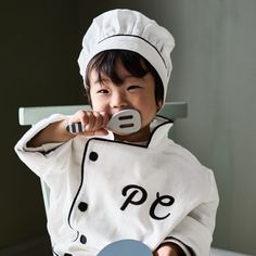 Calling all mini cooks! Our junior chef hat and coat will inspire you to jump into the play kitchen and create your next pretend culinary masterpiece. Great for imaginative play and dress-up time, the kid-sized chef hat and coat have embroidered details, high-quality cotton fabric and a soft hand-feel. Accessorize with our Junior Chef Apron to complete this foodie-friendly look.   • Kids chef coat and hat for dress-up play  • Suitable for kids ages 3-6 years old.  • Sophisticated embroidered loo Best Kids Christmas Gifts, Kids Christmas Gift Ideas, Christmas Gift Ideas For Kids, Junior Chef, Kid Chef, Hungry Children, Gift Ideas For Kids, Chef Coat, Feeding America