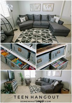 a collage of photos showing different types of furniture