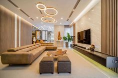 Tv Lounge Ceiling Design In Pakistan, Interior Design Kitchen Drawing, Landed House Design, Tv Lounge Design, Landed House, Living Room And Bedroom Combo, Villas Design, Drawing Room Furniture, Interior Room Decoration