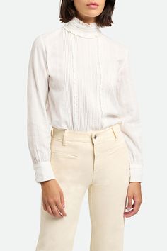 Vanessa Bruno Women Shirt : Boho Blouse and Top Trendy White Top For Casual Gatherings, Trendy White Tops For Casual Gatherings, Classic Summer Workwear Tops, Classic Long Sleeve Tops For Daywear, Cotton Tops For Casual Gatherings In Fall, Classic Spring Top With Relaxed Fit, Classic Cotton Tops For Fall, Classic Cotton Tops For Daywear, Classic Cotton Tops With Relaxed Fit