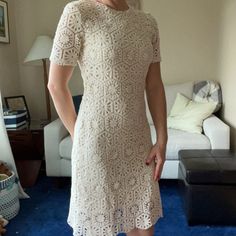 Beautiful Crochet Dress Purchased In Europe. Brand New!