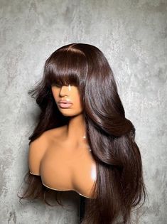 Hello! Feel free to message me directly anytime with questions or concerns! Contact  Business Phone number: +1 5085355694  Instagram: @slayedby_london Website www.londonsbeauties.com Product Details Unit Name : Honey 100% European Virgin Human Hair HD lace (acceptable for all skin tones) Body wave Unit comes with bleached knots ready to wear! Lengths 20-36 (INCHES) Comes customized with Bleached knots and a pre-plucked hairline All wigs come with an adjustable wig band to ensure a snug fit. Ship Brown Half Up Half Down, Brown Wig Layers, Black Wig Hairstyles, Bleach Brown Hair, Sensationnel Wig, Hair Tease, Lace Front Wig With Bangs, Brown Wolf Cut Wig, Brown Extensions