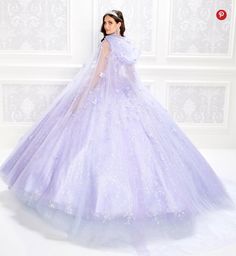 Quinceanera Dress from Princesa by Ariana Vara- PR22036 — Danielly's Boutique Long Sleeve Quinceanera Dresses, Lavender Quinceanera, Floral Ball Gown, Quinceanera Collection, Charro Quinceanera Dresses, Mary's Bridal, Prom Ball Gown, Belle Dress, Quince Ideas