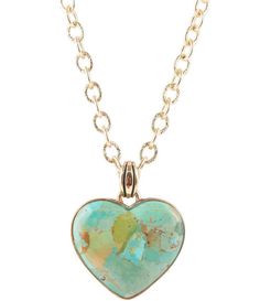 From Barse, this pendant necklace features: Bronze metalTurquoise stoneLobster clasp closureApprox. 31" lengthImported. Short Pendant Necklace, Turquoise Heart, Genuine Turquoise, Accessories Jewelry Necklace, Artisan Craft, Dillard's, Turquoise Stone, Jewelry Crafts, Beaded Jewelry