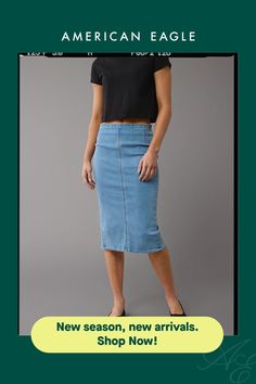 Next Level Stretch/Our softest, stretchiest, never-loses-its-shape denim/Dark wash/This skirt is Real Good: Made with the planet in mind & a promise to continue to do better. Trendy Stretch Denim Blue Denim Skirt, Trendy Stretch Denim Skirt In Denim Blue, Trendy Stretch Denim Blue Skirt, Trendy Stretch Denim Skirt, Casual Mid-rise Stretch Denim Skirt, Casual Stretch Denim Skirt Mid-rise, Trendy Stretch Medium Wash Denim Skirt, Trendy Medium Wash Stretch Denim Skirt, Casual High Rise Stretch Denim Skirt