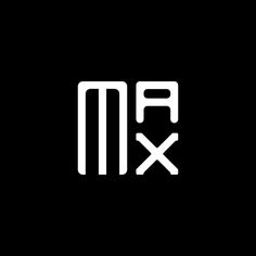 the letter m is made up of white letters on a black background with an x in the middle