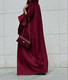 Soft satin crimson coat style red Abaya with classical cut design with elegant buttons Perfect choice for daily outings or family gatherings.FREE HIJAB INCLUDED Burgundy Abaya Outfit, Red Abaya Outfit, Elegant Solid Abaya For Fall, Elegant Solid Color Abaya For Fall, Formal Maxi-length Abaya For Fall, Evening Solid Color Maxi Length Abaya, Evening Solid Maxi Length Abaya, Evening Maxi Length Solid Abaya, Elegant Solid Color Abaya For Eid