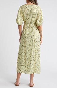 Embrace the cottagecore aesthetic in a V-neck midi dress crafted from a feel-good fabric in a supercute floral print. 51" length (size 8) Surplice V-neck Short sleeves Unlined 84% Lenzing™ EcoVero™ viscose, 16% polyamide Lenzing EcoVero viscose is a more-sustainably produced fiber made using pulp made from renewable wood sources Machine wash, line dry Imported No Judgement, Wrap Front Dress, Hairstyling Products, Rollerball Perfume, V Neck Midi Dress, Dress Crafts, Cottagecore Aesthetic, Fragrance Design, Honeydew