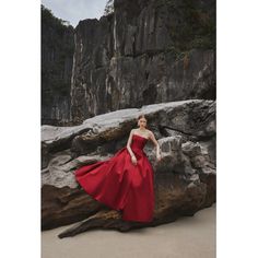 Red Strapless A-Line Full Dress Straight Across Neckline, A Line Maxi Dress, Ankle Length Dress, Full Dress, Square Neck Dress, Red A, Dress Handmade, Red Carpet Event, Confident Woman