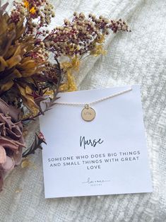 "It's a symbol of encouragement, of hope, and a celebration of just how important our nurses are. They do it ALL, and put their lives and hearts on the line for strangers and friends each and every day. Each pendant is hand stamped with a heartbeat symbol, which creates one-of-a-kind jewelry. Necklace on a shorter 17\" 16k plated chain. Necklace can be made a custom length--message us to request another length." Nurse Necklace, Geometric Earrings Studs, Heartbeat Necklace, Inspirational Jewelry, Gold Charm Necklace, Hand Stamped Jewelry, Gold Coin, Necklace Box, Stamped Jewelry