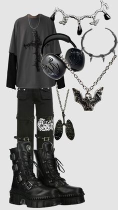 Mens Bodysuit, Street Style Outfits Casual, Downtown Outfits, Concept Clothing, Crazy Outfits, Grunge Streetwear, Future Outfit, Emo Outfits