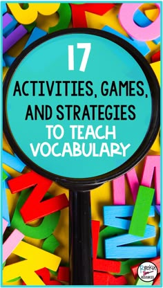 Teach Vocabulary, Academic Vocabulary Vocabulary Learning Activities, Vocabulary Activities 3rd Grade, Engaging English Activities, Fourth Grade Vocabulary Activities, Fun Vocabulary Activities Elementary, Vocabulary Review Activities, After Reading Activities, Vocabulary Games For Kindergarten, First Grade Vocabulary Activities