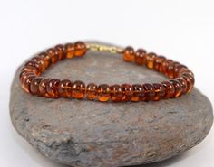 Hessonite Garnet Bracelet, Beaded Jewelry, Gemstone Stacking Bracelet, Jewelry, Jewellery Amber Beaded Bracelets With Polished Beads As Gift, Amber Beaded Bracelets As Gift, Amber Beaded Bracelets For Gift, Elegant Amber Beaded Bracelets With Round Beads, Elegant Amber Bracelets With Polished Beads, Amber Hand-strung Bracelets With Round Beads, Amber Hand-strung Round Beaded Bracelets, Hand-strung Amber Beaded Bracelets As Gift, Hand-strung Amber Beaded Bracelets For Gift