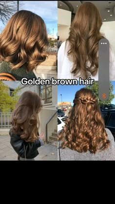 Hair Color Names, Golden Brown Hair Color, Dark Blonde Hair Color, Golden Brown Hair, Wine Hair, Cute Hair Colors