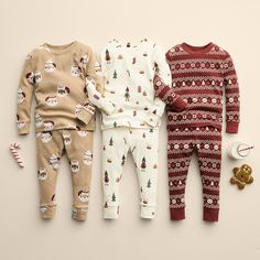 Baby & Toddler Little Co. by Lauren Conrad 2-pc. Pajama Set Family Pajamas Christmas Photo Ideas, Matching Pajamas Family, Santa Sessions, Kids Christmas Pajamas, Lauren Conrad Collection, Santa Experience, Santa Christmas Tree, Christmas Toddler, Christmas Pajamas Kids