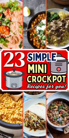 These mini crockpot recipes are perfect for quick, hassle-free meals. Mini Crockpot Recipes Healthy, Mini Slow Cooker Recipes For 2, Single Serving Crock Pot Recipes, 2quart Crockpot Recipes, Two Quart Crockpot Recipes, Recipes For 2 Quart Crock Pot, Mini Crock Pot Recipes For One, Crock Pot Meals For One, Individual Crockpot Recipes