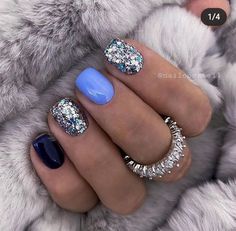 After Valentines Nails, Nail Art Winter, Cute Gel Nails, Art Winter, Dipped Nails, Classy Nails, Fancy Nails, Short Acrylic Nails, Gorgeous Nails