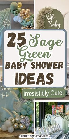 the 25 sage green baby shower ideas