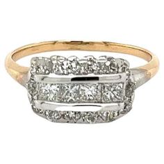 Simply Beautiful! Vintage Diamond Platinum on Gold Edwardian Marriage Band Ring. Centering securely Hand set Old European Cut Diamonds, weighing approx. 1.20tcw. Hand crafted Platinum on 14K Gold. Ring size 6.5, we offer ring resizing. The ring epitomizes Vintage charm, ideal worn alone or as a lovely Wedding Band. Chic and Classic…Sure to be admired Family Heirloom Quality Keepsake, to have and to hold Forever! To Have And To Hold, European Cut Diamonds, Family Heirloom, Vintage Diamond, Simply Beautiful, Vintage Charms, Band Ring, Gold Ring, Band Rings