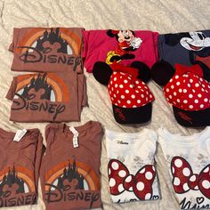 4 Matching Disney Castle Family Shirts 4 Coordinating Minnie/Mickey Shirts + 2 Minnie Hats Mom Is Generally A Size Med, Ordered Large Tees So They Could Be Tied Up Dad Is Between Xl & Xxl, Both Shirts Are Xxl Youngest Daughter Is 4yo, Wore The Xs Minnie And Small/6-8 Castle, Plus Minnie Hat Oldest Daughter Is 6yo, Wore The Sm Minnie And Small/6-8 Castle, Plus Minnie Hat **Bundle With Other Items In My Closet For 30% Discount! Mickey Shirts, Oldest Daughter, Mickey Shirt, Youngest Daughter, Disney Tees, Disney Castle, Family Shirts, Matching Sets, Kids Shop