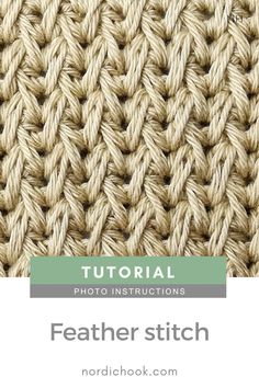 the crochet stitch pattern is shown with text that reads,'how to knit an