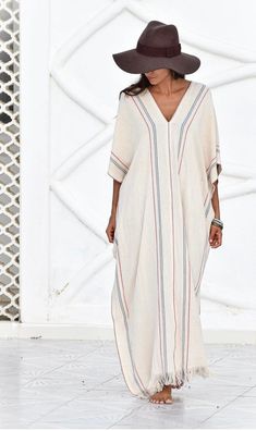 These super soft cotton tunic dresses are handmade in Sayulita, Mexico. This knee length dress is reversible can be worn with ties or without. Comes in two colors: natural white and red & blue stripe. Handmade by Quiut, Sayulita MX. One size Width - 20 ", length - 57", V-neck depth - 12" 100% natural cotton Photos with models courtesy of Quiut. Beach Tunic Dress, Cotton Tunic Dress, Maxi Beach Dress, Beach Things, Cocoon Dress, Linen Tunic Dress, Tunic Dresses, Linen Cardigan, Summer Linen Dresses