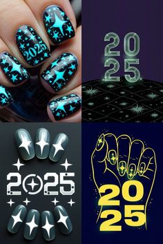 Nye Nails, Fireworks Design, Light Up The Night, Nails 2024, 2024 Trends, Holographic Nails