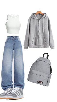 Good Outfits For Middle School, Layered Jackets, Outfit Swag, Warm Outfit, High School Fashion, Stylish Outfits Casual, Looks Pinterest, Chic Boots, Cute Outfits With Jeans