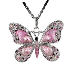 PRICES MAY VARY. Design: This Creative Butterfly Necklace Is Beautifully Designed, Elegant And Charming, Decorated With Sparkling Rhinestone Embellishment, Eye-Catching, Full Of Retro Colors, Can Be A Good Match With Your Clothing, Such As Party Dresses, Suits, Coats, Enhance The Temperament And Taste Material: Made Of Alloy And Rhinestone, This Ethnic Necklace Is Reliable And Strong, Safe To Use And Comfortable To Wear, Lightweight And Portable, And Will Not Put Too Much Burden On Your Neck, An Time Necklace, Creative Butterfly, Blue Clothing, Ethnic Necklaces, Butterfly Pendant Necklace, Retro Color, Butterfly Necklace, Butterfly Pendant, Suits Coats