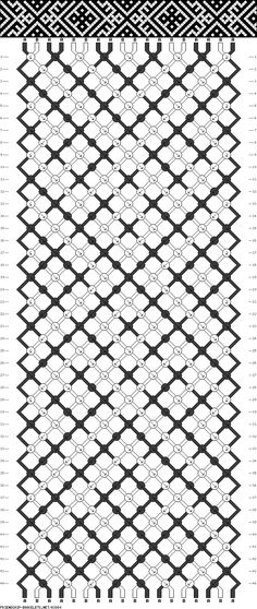 an image of a black and white pattern with different patterns on it's sides