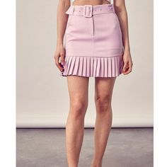 Nwt Idem Ditto Lilac Belted Pleated Mini Skirt Size Small New With Tags. No Flaws. - Color: Lilac - High Waisted - Utility Pockets - Detachable Belt - Pleated Hem - 95% Polyester / 5% Spandex Measurements Laying Flat In Inches: - Waist 13 1/2” - Hips 18 1/4” - Length 16 1/2” I’m Happy To Answer Any Questions Returns Are Not Accepted Bundle To Save 15% Off On 2+ Items No Trades. Offers Welcome!! Tags: Spring, Summer, Cute, Feminine, Trendy, Valentines, Valentine’s Day, Business Casual, Businesswo Spring High Waist Purple Skirt, High Waist Purple Skirt For Spring, Chic Purple Pleated Skirt For Spring, Purple Pleated Skirted Bottoms, Chic High-waisted Purple Skirt, Purple Pleated Bottoms For Spring, Purple Pleated Skirted Skort, Purple Pleated Skirt-style Skort, Pleated Purple Skort