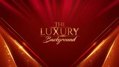 the luxury background with red and gold colors