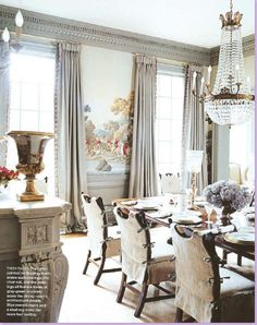 the dining room is clean and ready for us to eat dinner on it's own